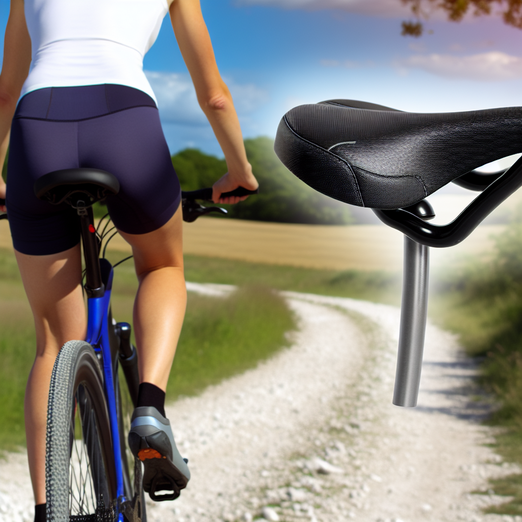 Image dune cycliste parcourant un chemin de grave