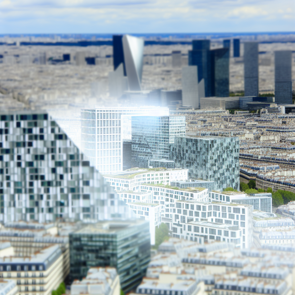 Une vue panoramique de Paris avec des immeubles de